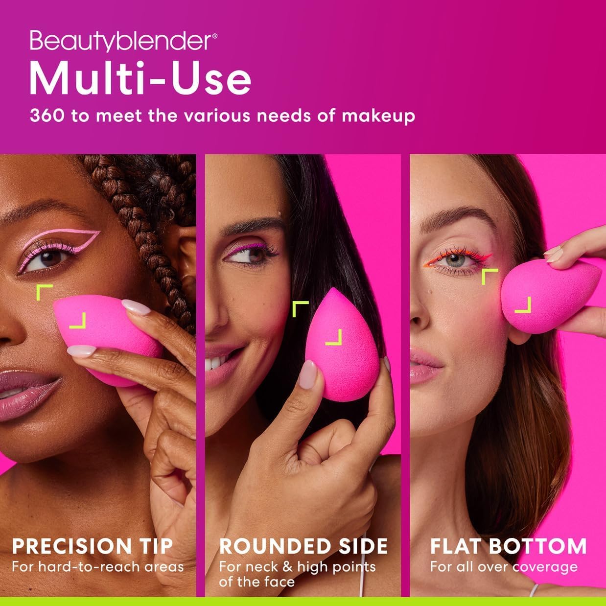 Pink super-soft makeup sponge for blending foundations and powders — detail