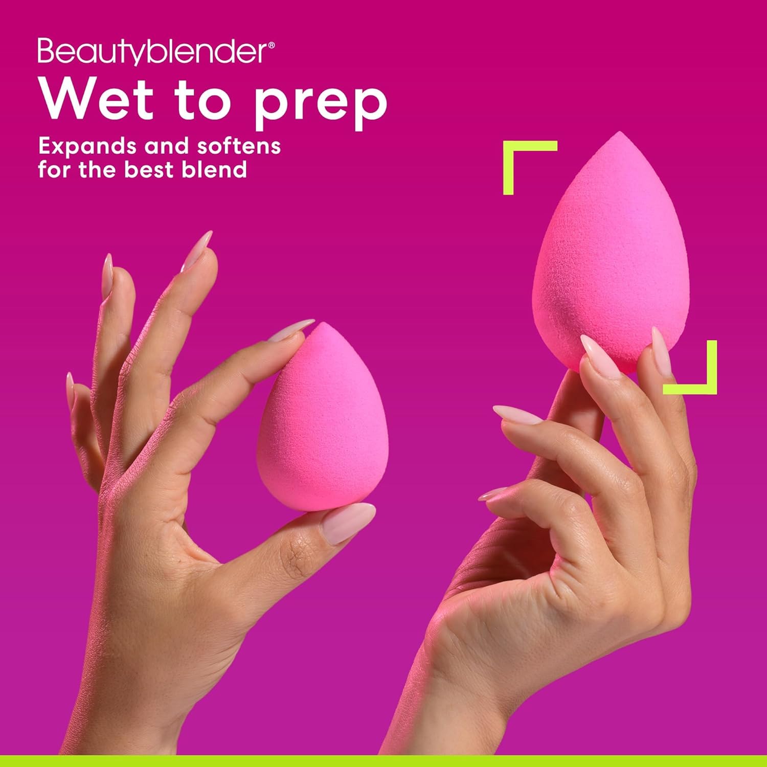 Pink super-soft makeup sponge for blending foundations and powders — view 3