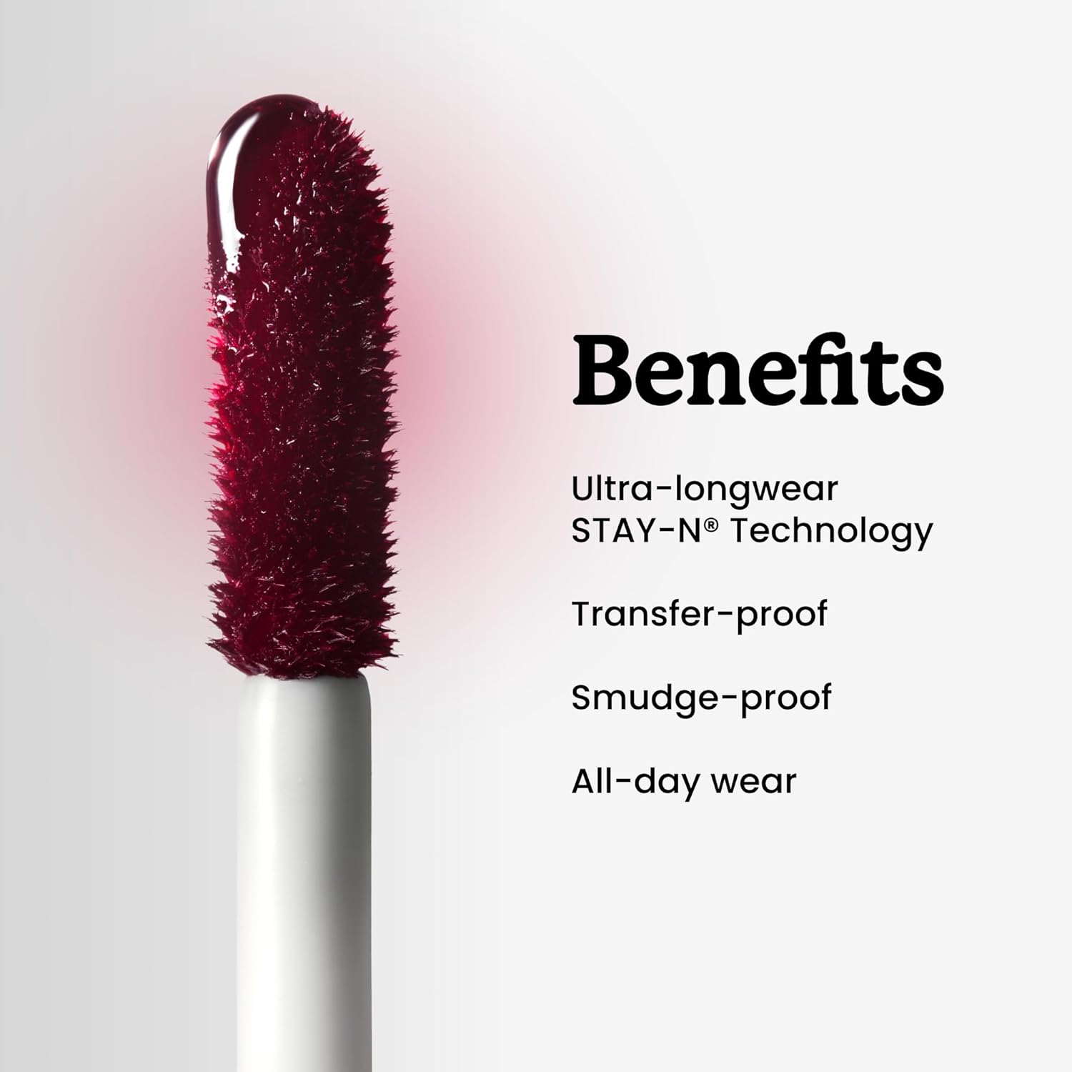 Peel-off lip stain in [color] with hyaluronic acid formula, shown on lips with matte finish — view 2