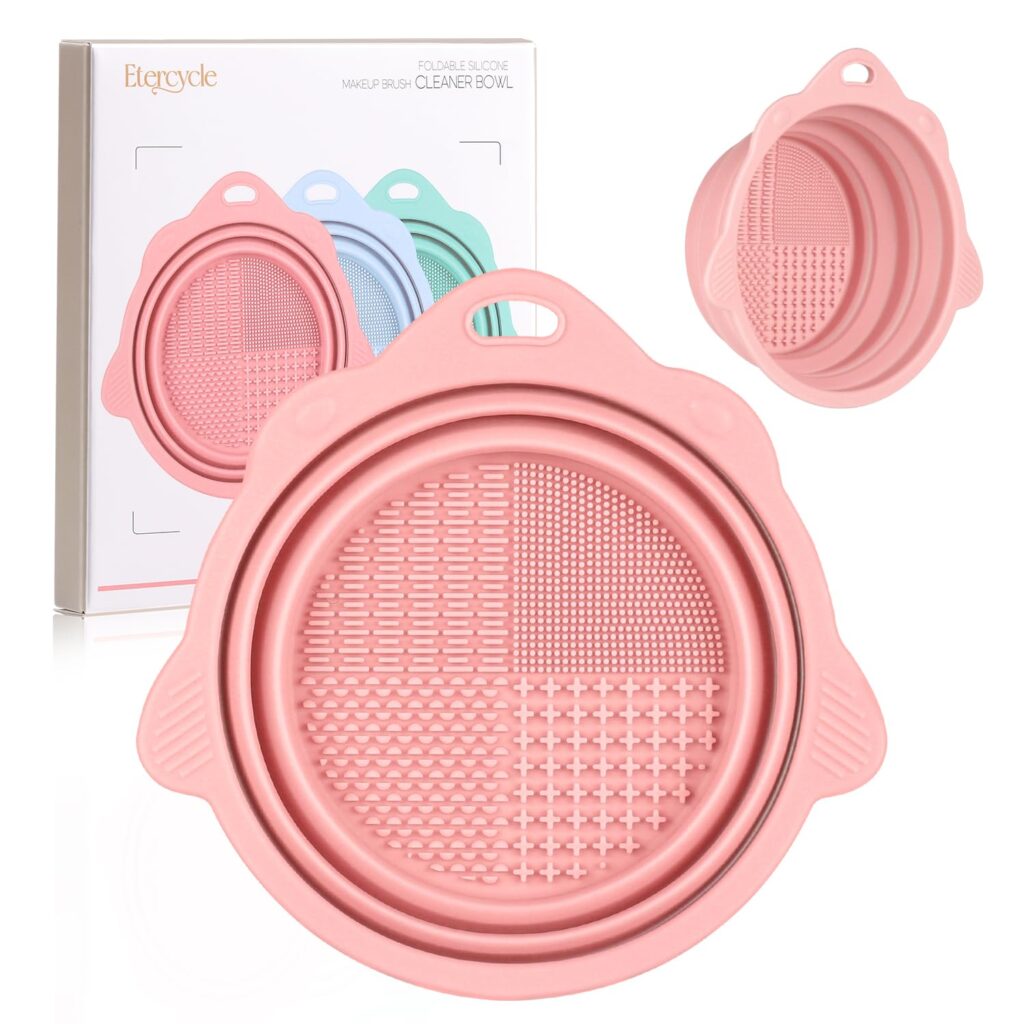 Foldable Silicone Brush Cleaner Bowl for Travel 2026