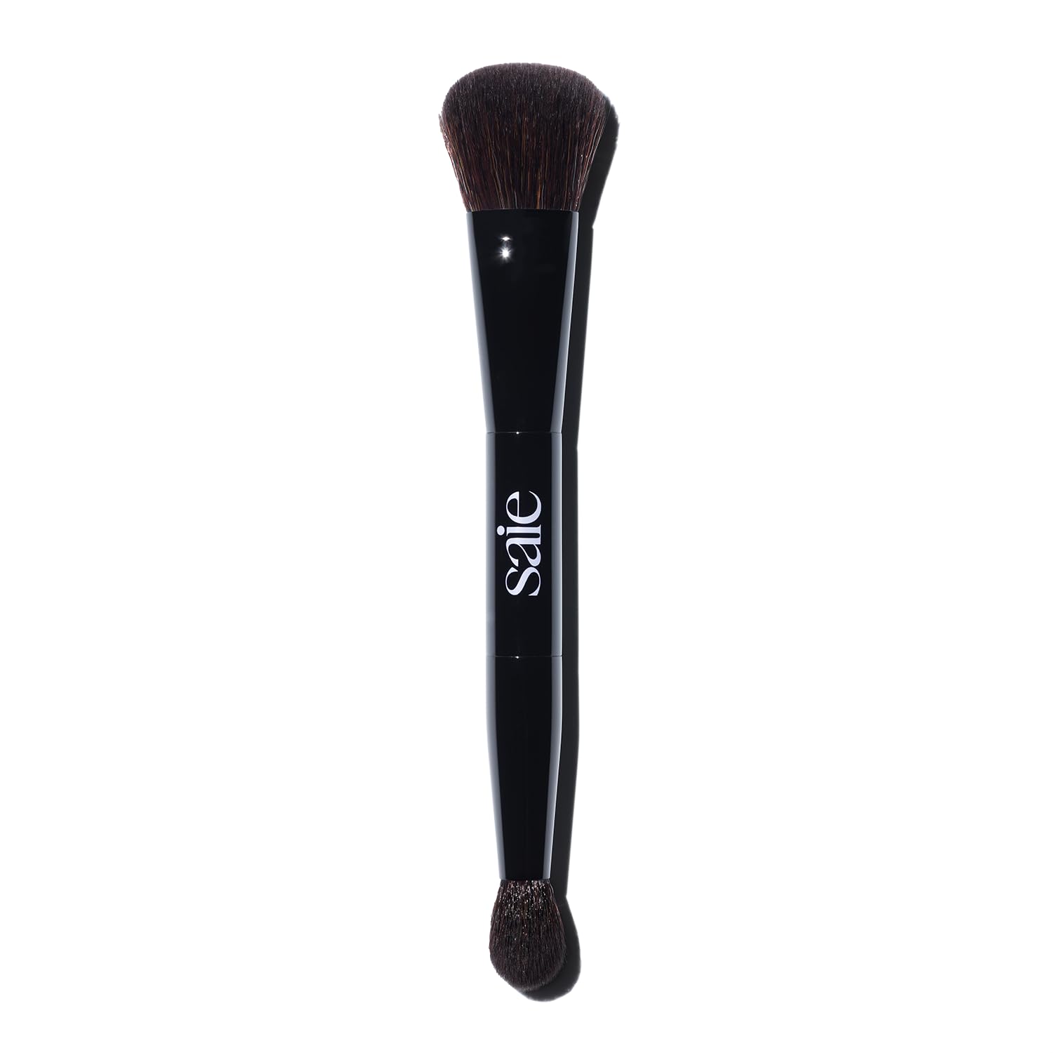 Soft synthetic foundation brush with neutral handle for buffing and blending makeup — view 4