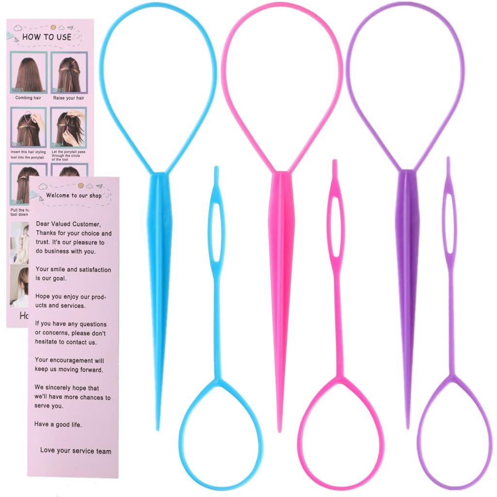 Loop Ponytail Hair Tool Set for Daily Styling
