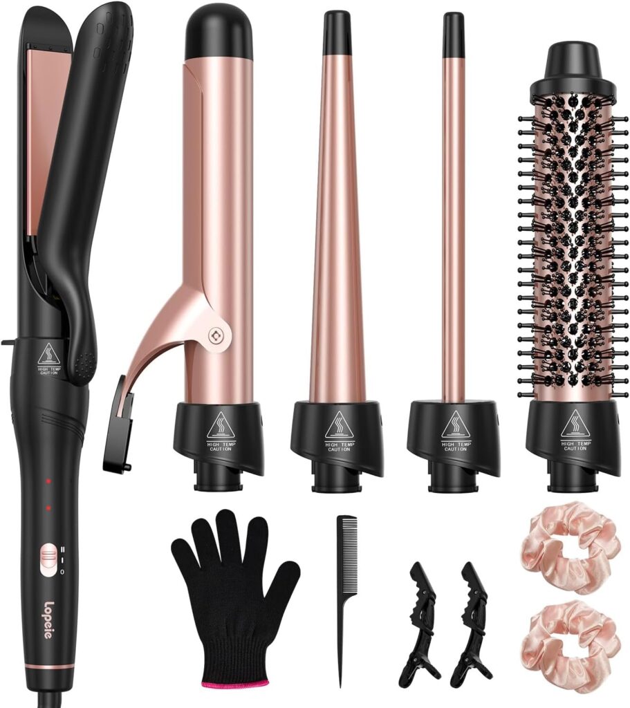 5-in-1 Ceramic Curling Iron Set for Styling 2026