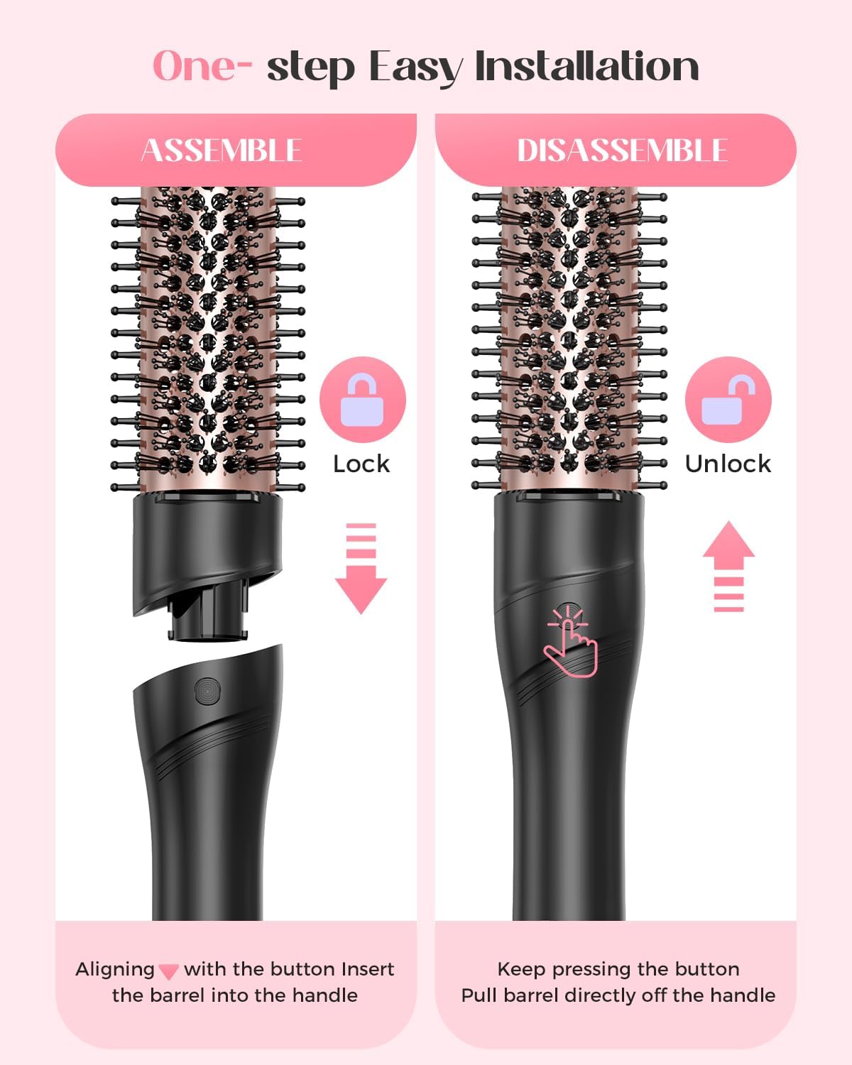 5-in-1 ceramic barrel curling iron set in neutral finish, showing interchangeable barrels and dual-function styling wand — view 4