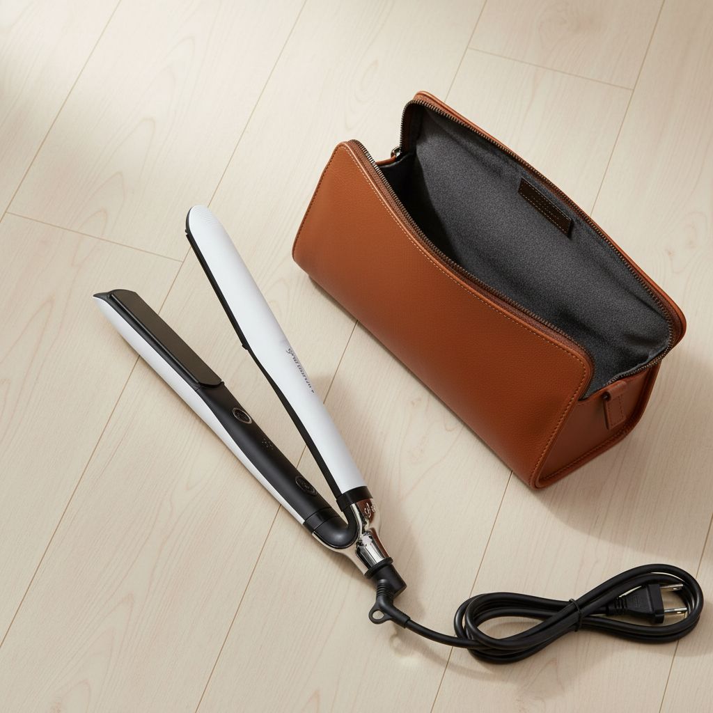 ghd Platinum+ black ceramic 1-inch flat iron hair straightener for professional styling — view 6