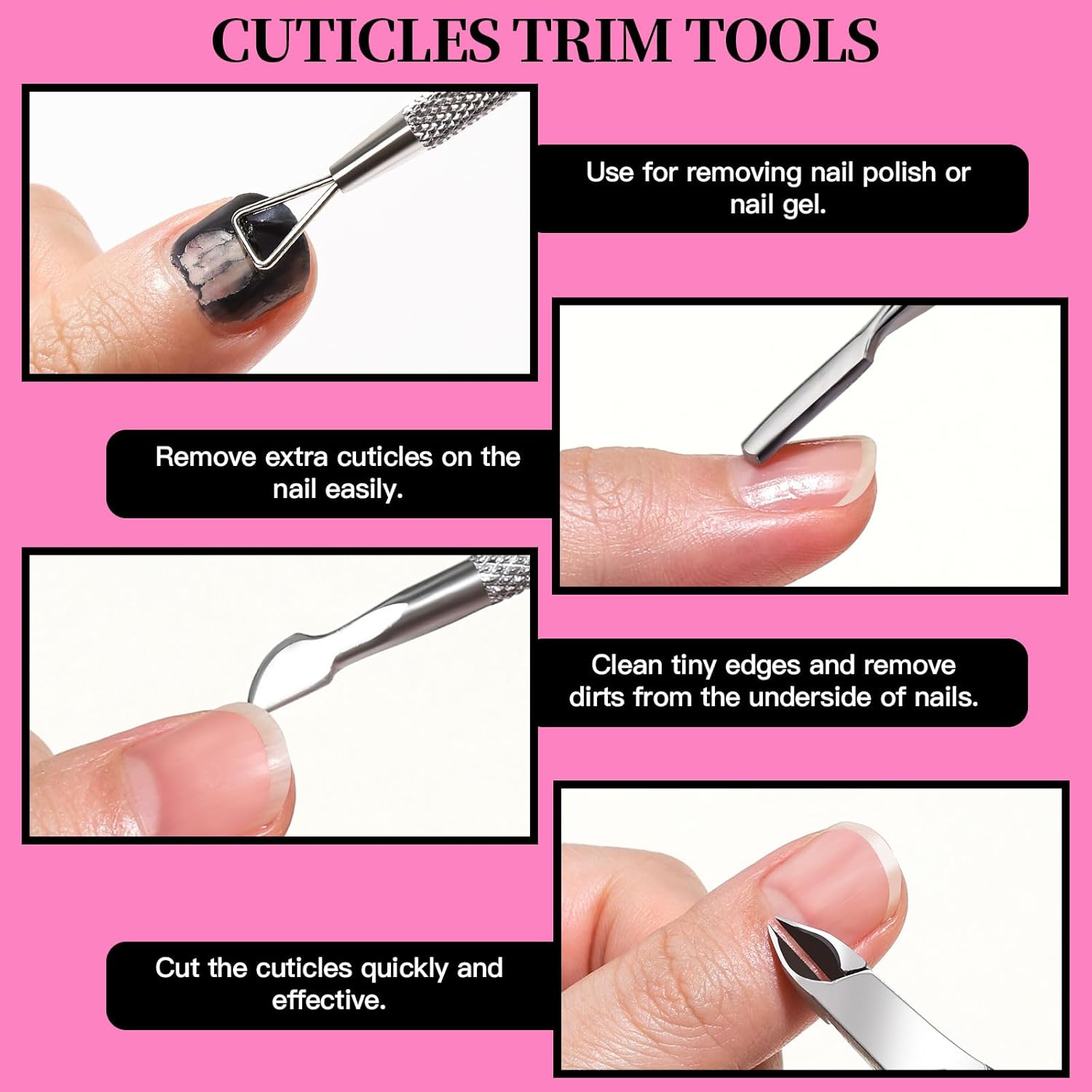 Minimalist nail care kit with cuticle nippers, nail files, and buffer block in neutral tones — view 4