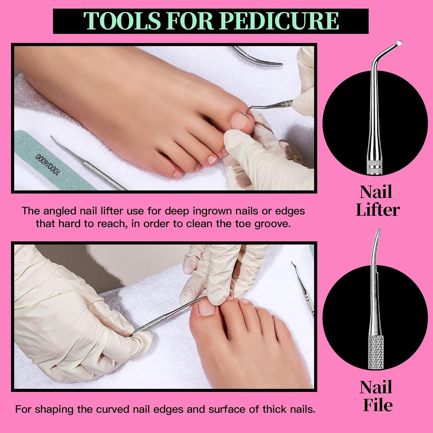 Minimalist nail care kit with cuticle nippers, nail files, and buffer block in neutral tones — view 2