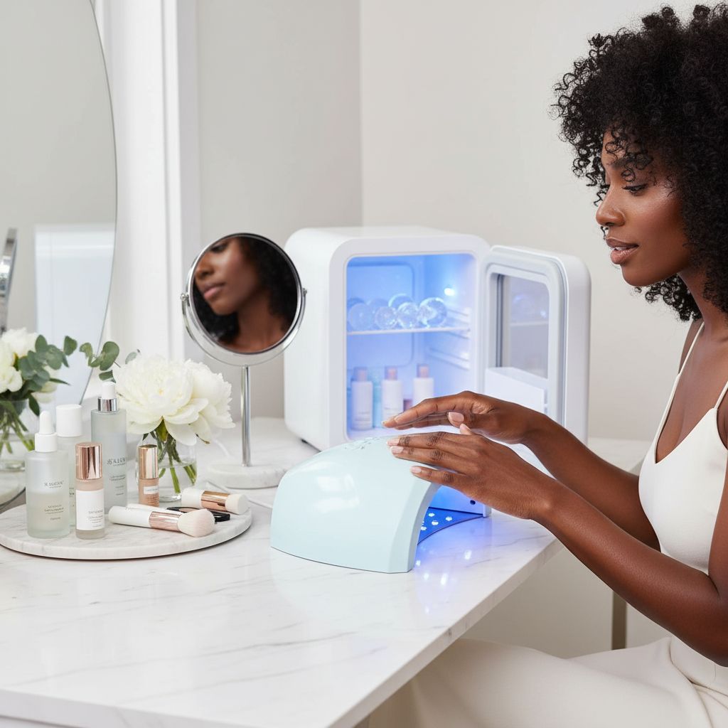 Blue UV LED nail lamp with auto sensor and dual-light technology for gel polish curing — view 4