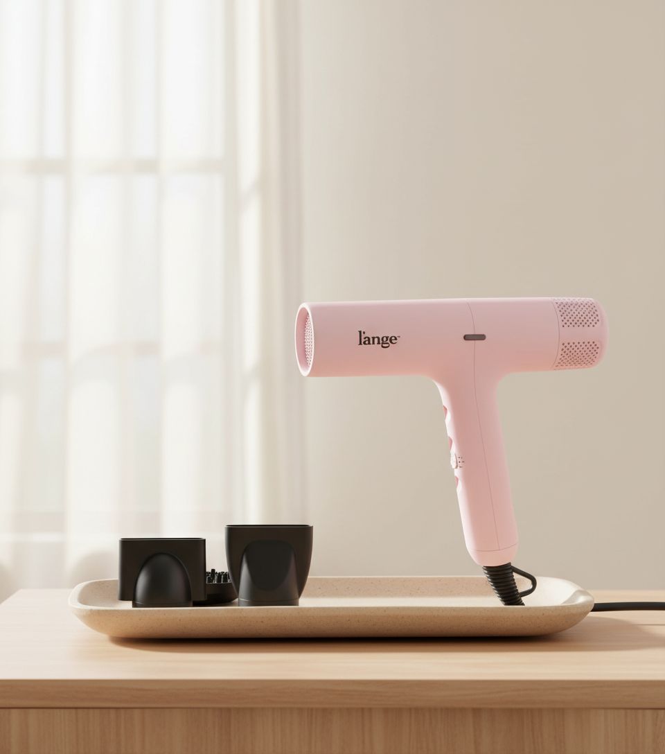 Digital professional hair dryer with LED display and brushless motor in {color}, featuring negative ion technology for frizz control — view 3