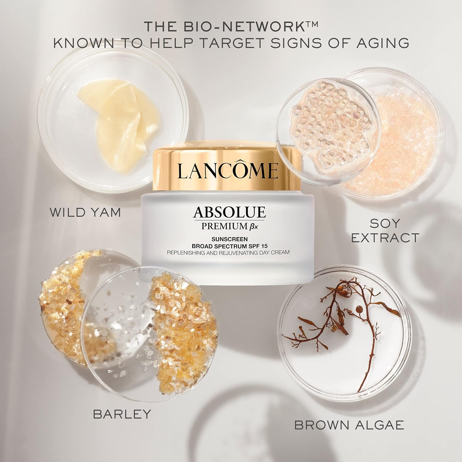 Premium day cream with SPF 15 in luxe packaging, hydrating facial moisturizer for mature skin — view 3