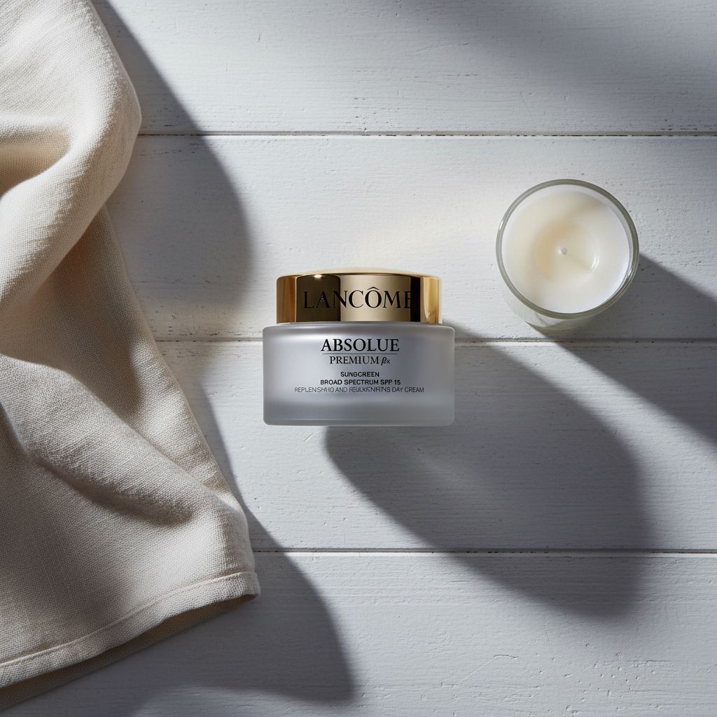 Premium day cream with SPF 15 in luxe packaging, hydrating facial moisturizer for mature skin — view 5a