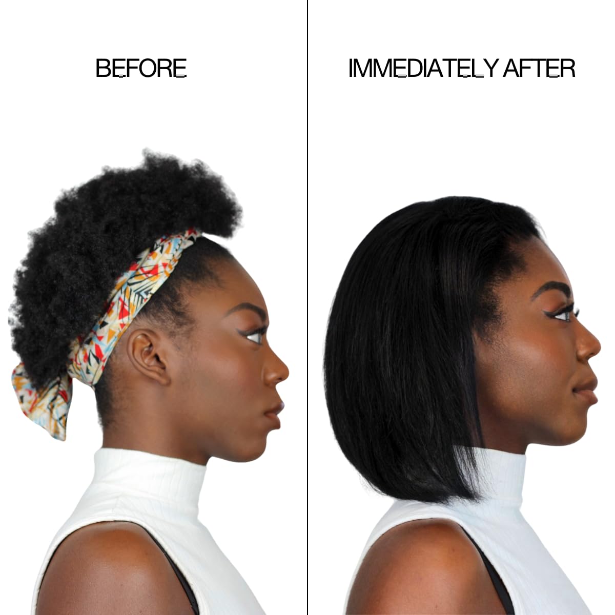 Mocha silk keratin treatment bottle, neutral-toned apothecary-luxe hair serum for smoothing and shine — view 3