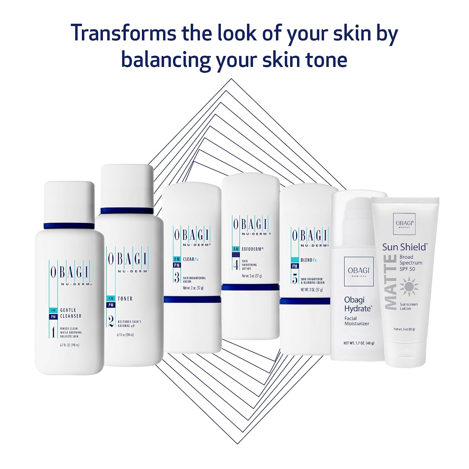 Medical-grade retinol and hydration skincare system in neutral apothecary bottles, 7-piece kit for dry skin treatment — view 4