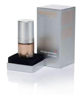 Luxury apothecary-style eye cream in neutral packaging, targeted for dark circles and under-eye puffiness — view 4