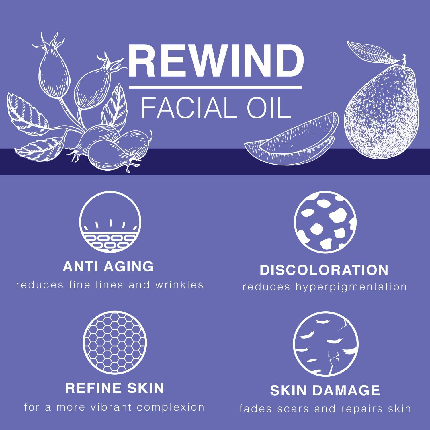 Warm-toned avocado and rosehip facial oil in amber glass bottle, anti-aging skincare serum for moisturizing and hydrating daily routine — view 3