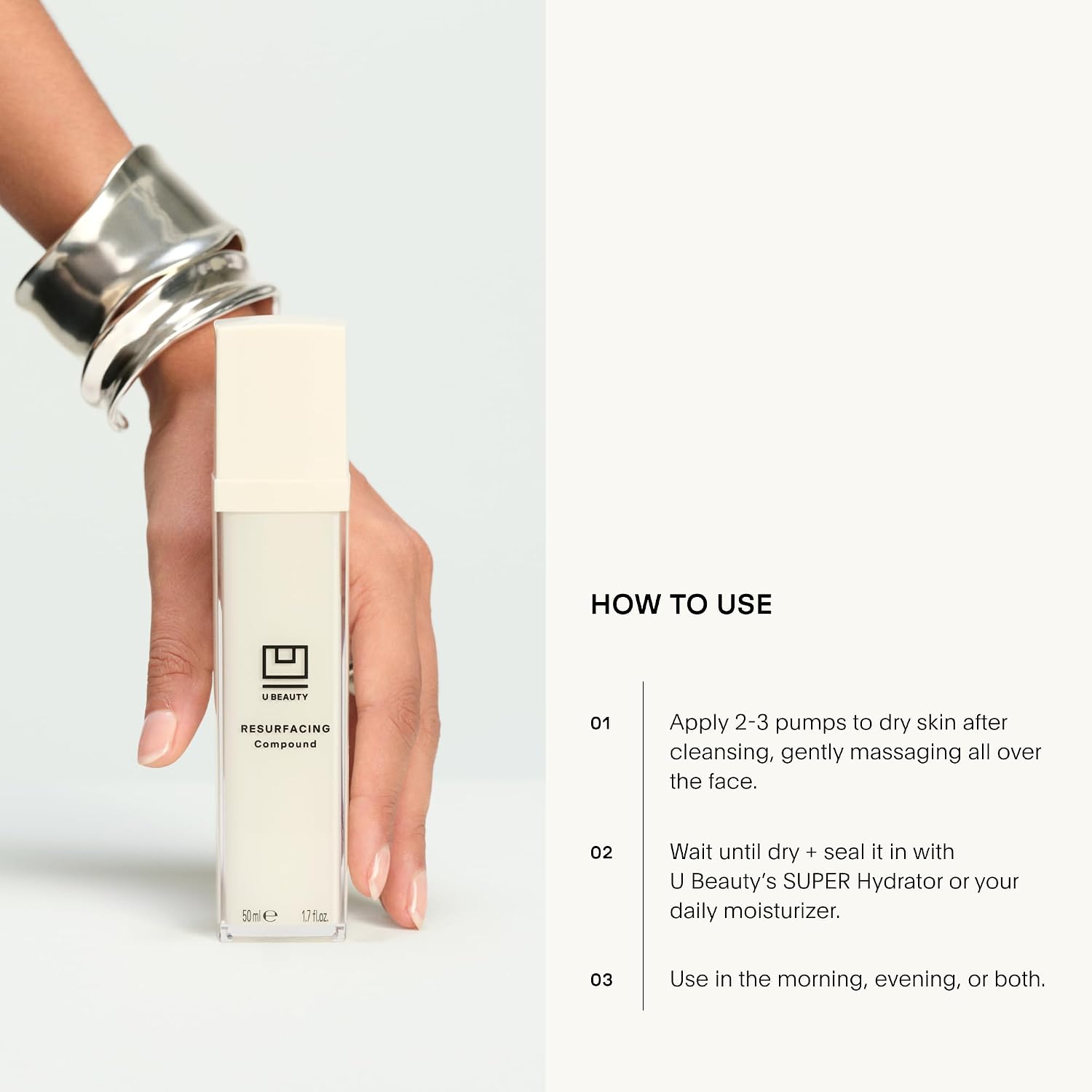 Mandelic acid resurfacing serum bottle with retinol and vitamin C for anti-aging skincare — view 4
