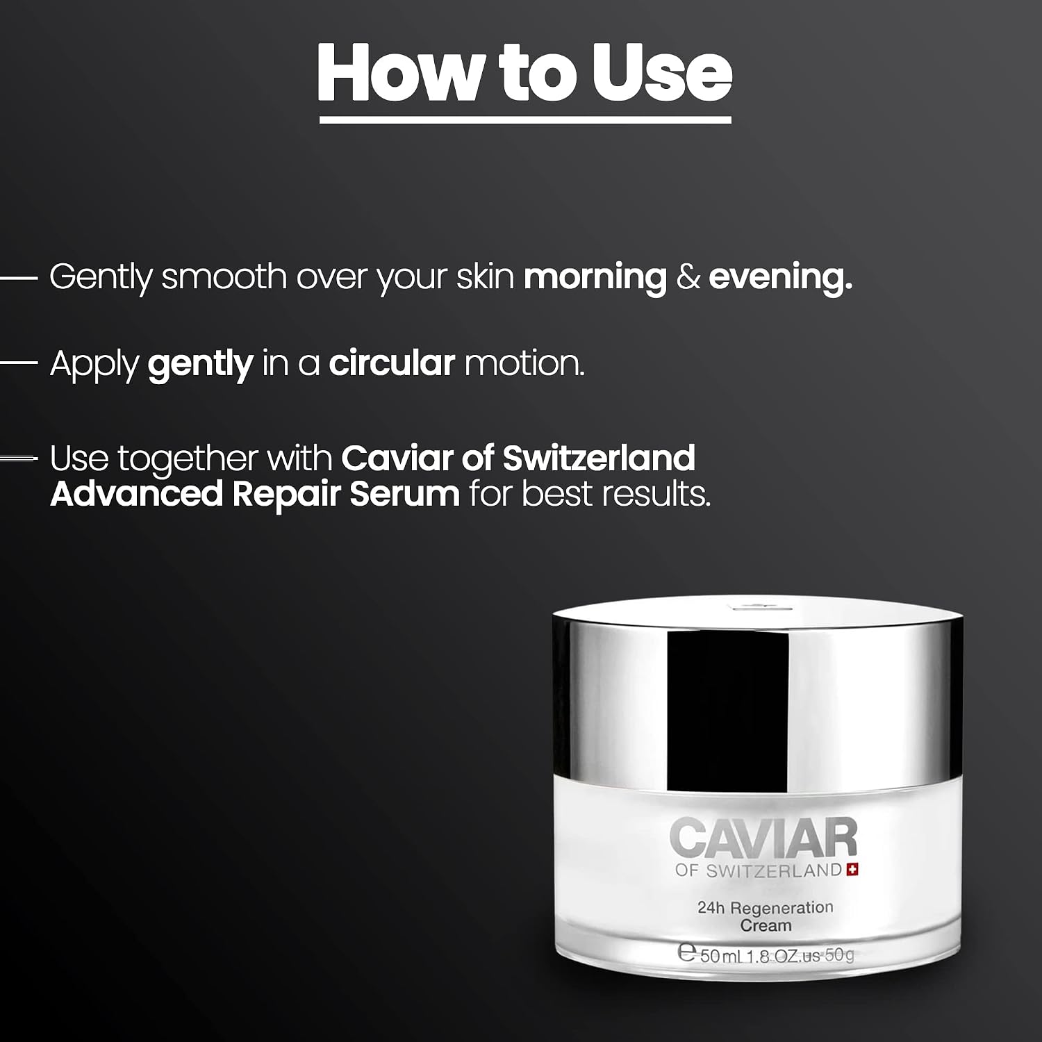 Anti-aging face moisturizer cream with hyaluronic acid and resveratrol in neutral beige jar, featuring regenerating formula for aging spots — view 2