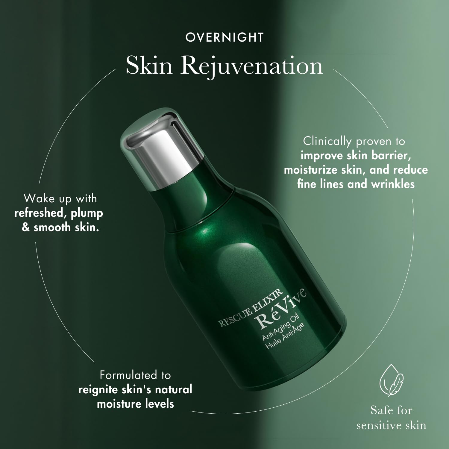 Anti-aging face oil with peptides and murumuru butter in neutral apothecary-style bottle, shown in warm lighting — view 2