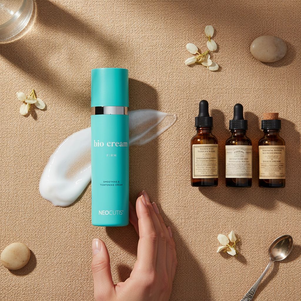 Firming anti-aging cream in neutral apothecary jar, hydrating formula for fine lines and wrinkles — view 6