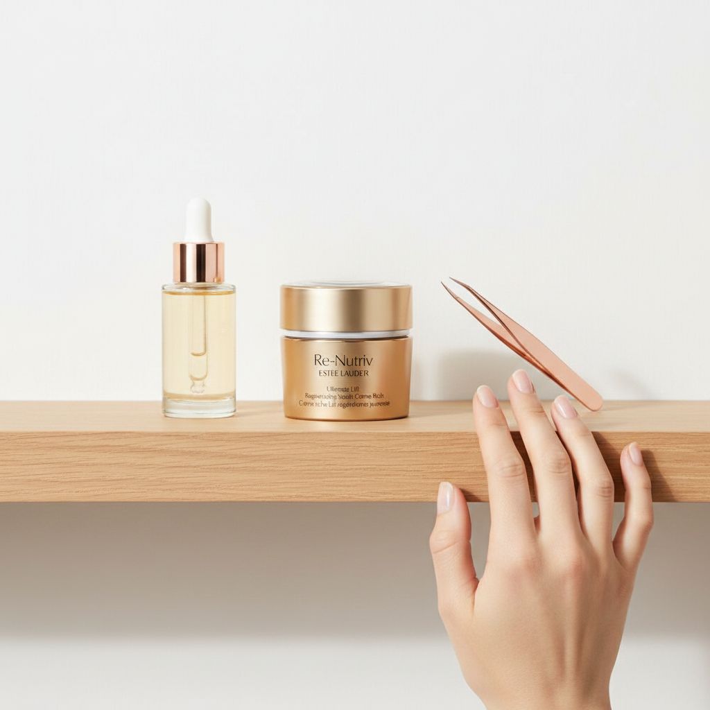 Estée Lauder Re-Nutriv Ultimate Lift Regenerating Youth Cream in neutral apothecary jar, premium anti-aging moisturizer — view 7a