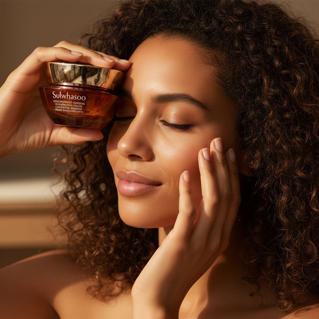 Concentrated ginseng rejuvenating cream with peptides and squalane in neutral-toned jar, anti-aging moisturizer for all skin types — view 4