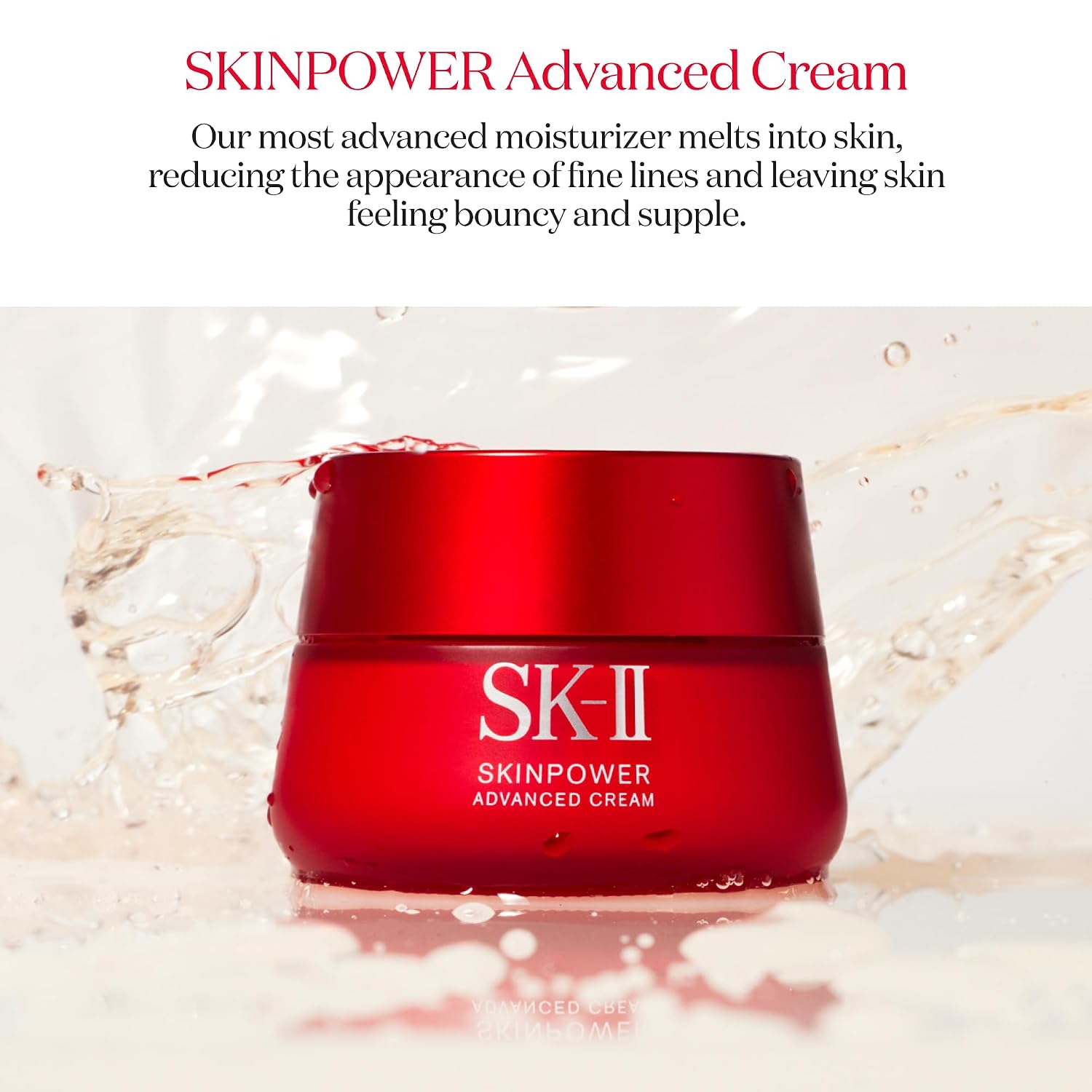 Anti-aging face moisturizer cream in neutral tone, designed to target wrinkles and improve skin firmness — side