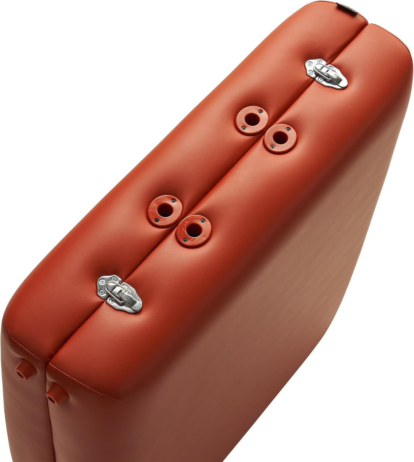 Mountain red portable massage table with memory foam cushioning and reiki leg panels for professional spa treatments — view 4