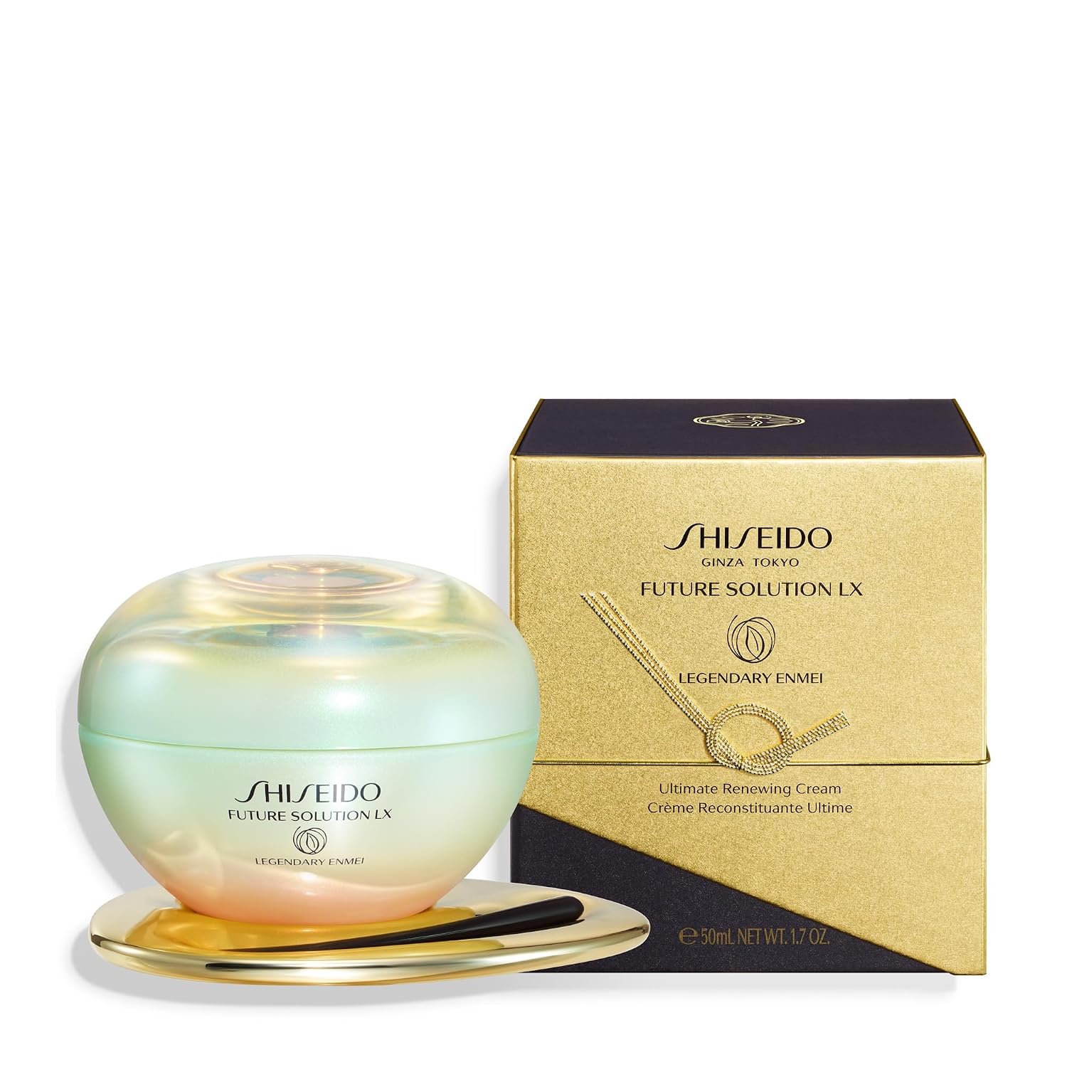 Anti-aging renewing cream in neutral apothecary-style jar, intensive moisturizer for rejuvenated complexion — view 4