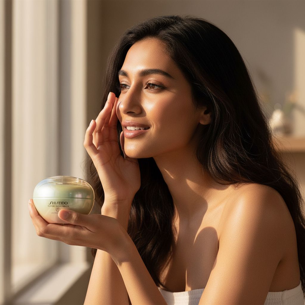Anti-aging renewing cream in neutral apothecary-style jar, intensive moisturizer for rejuvenated complexion — view 5a
