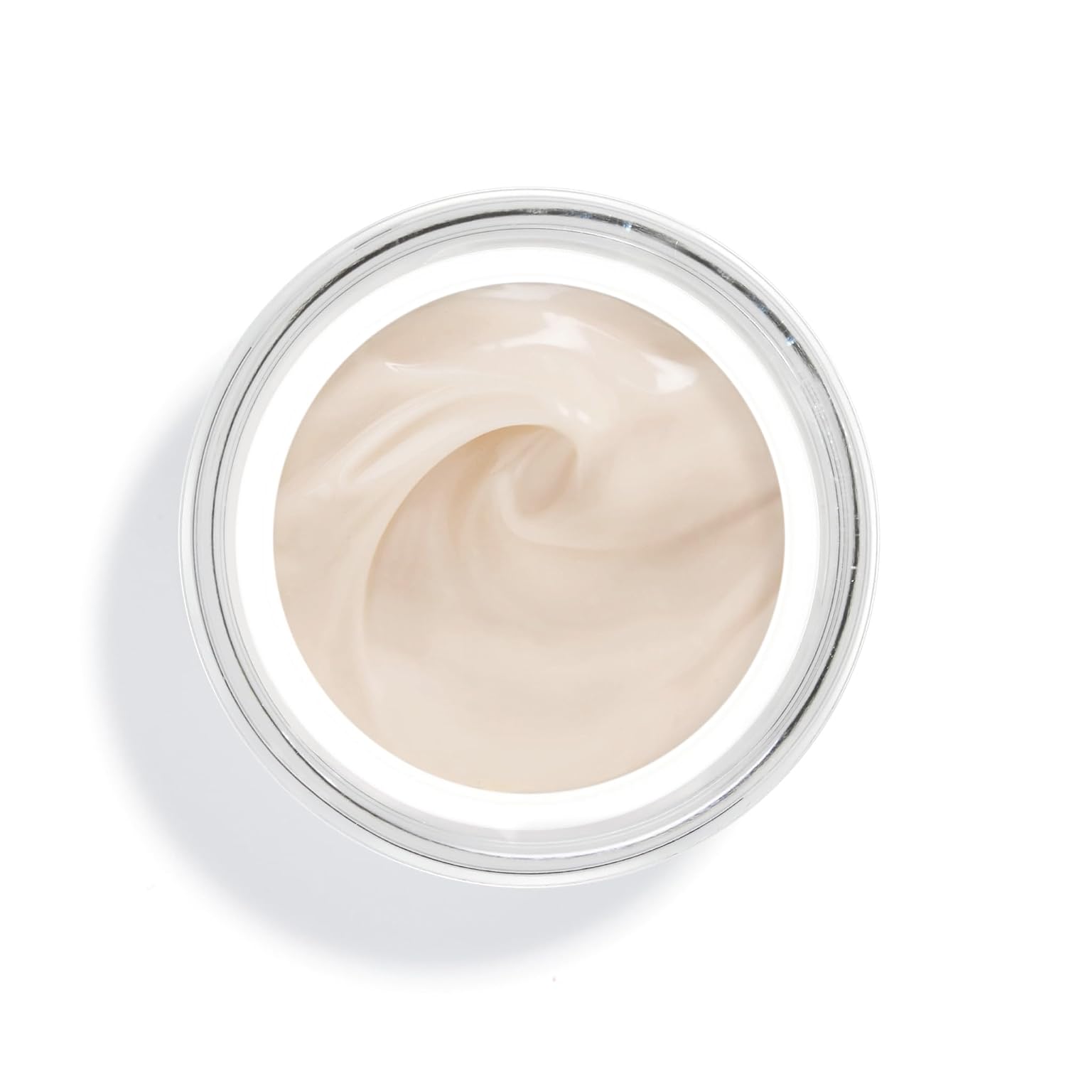 Anti-aging gel cream for oily skin in clear glass jar with pump dispenser, showing lightweight non-greasy formula — view 3