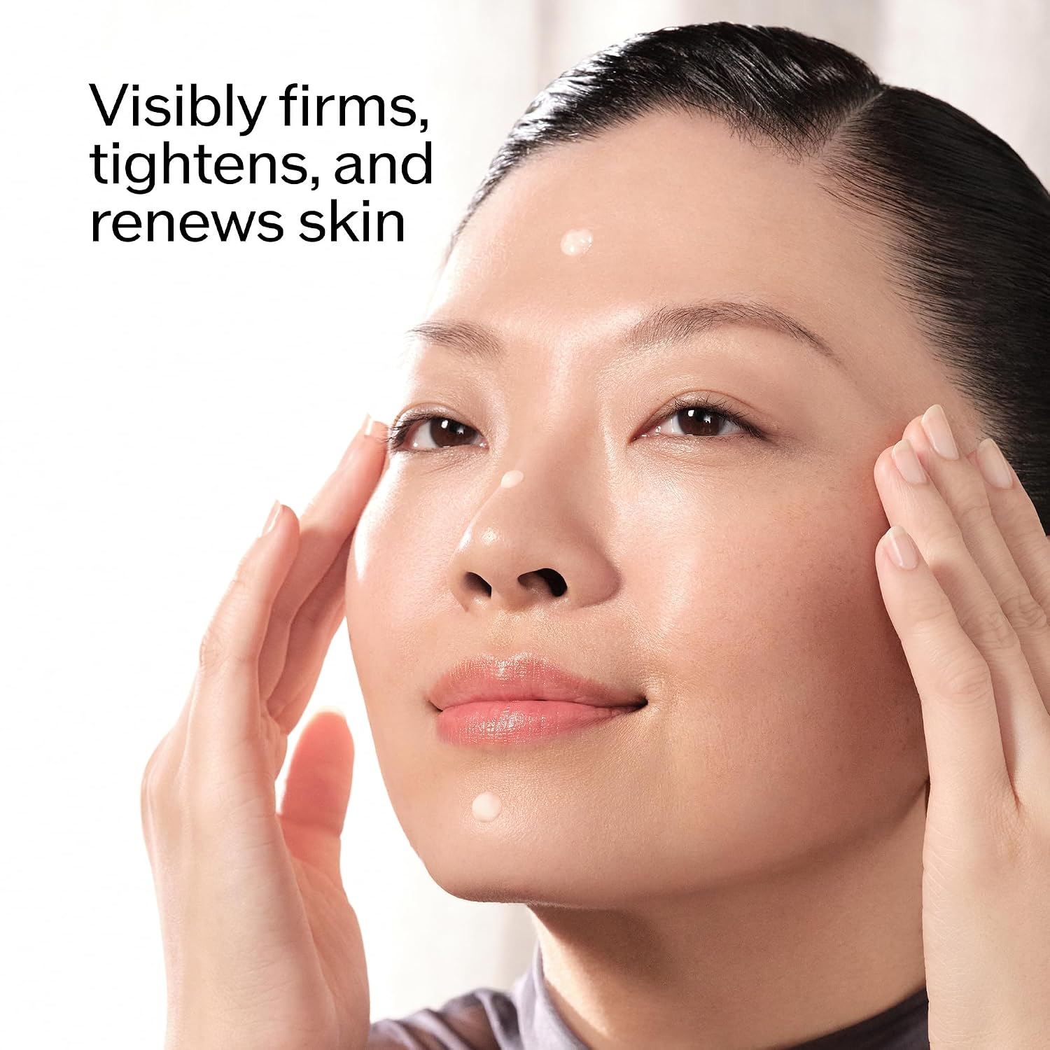 Luxe anti-aging night cream jar in neutral tone, premium skincare moisturizer for firming and regeneration — view 3