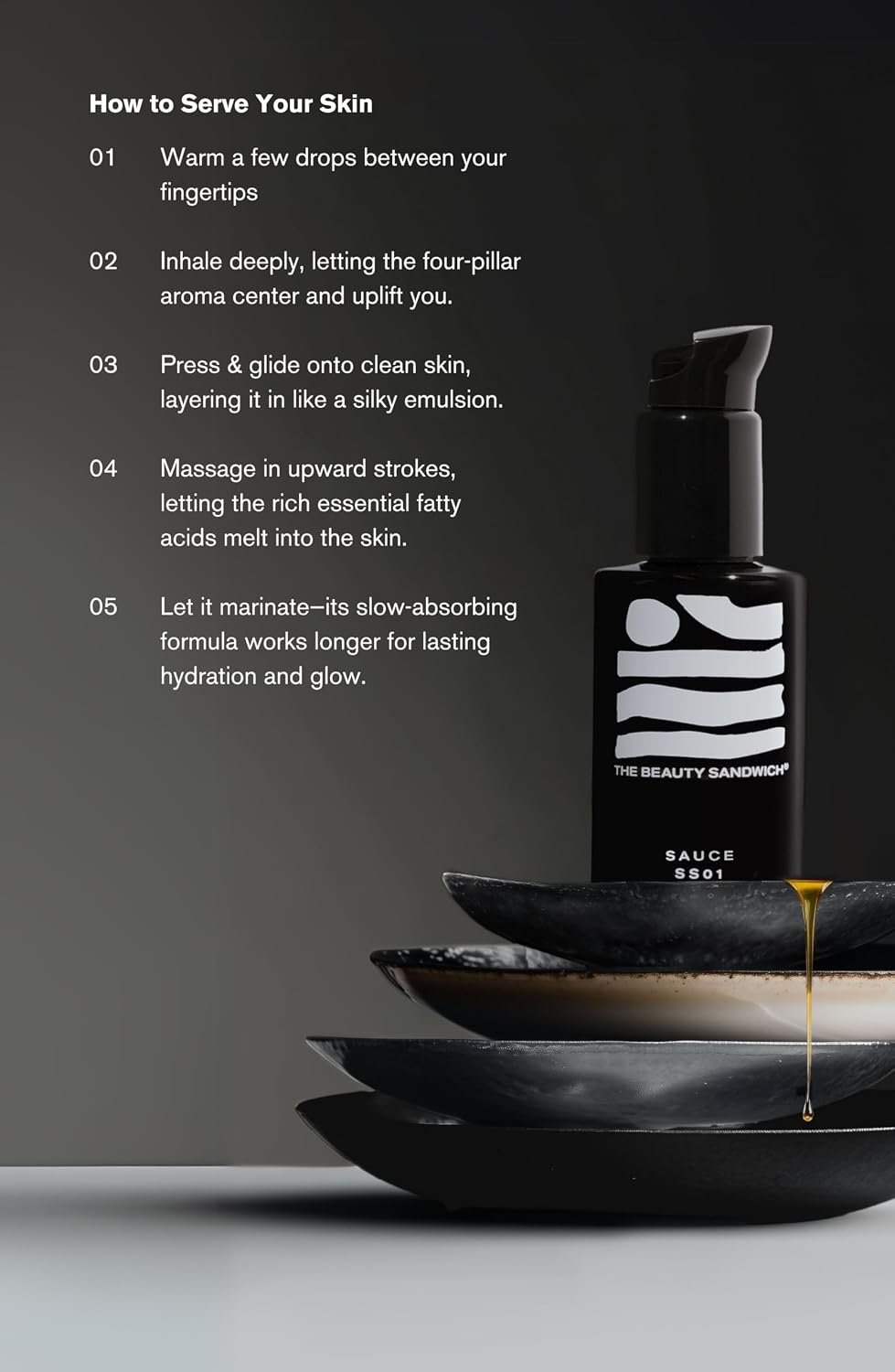 Warm golden rosehip and sea buckthorn oil serum in 30ml amber glass bottle, apothecary-style skincare — view 2