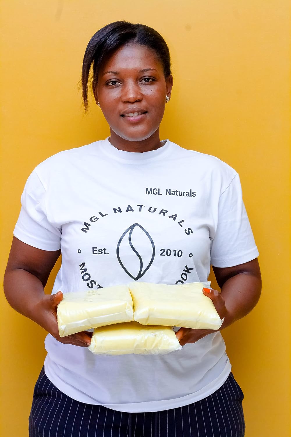 100% pure unrefined shea butter in ivory, bulk size for skincare and hair care — view 4