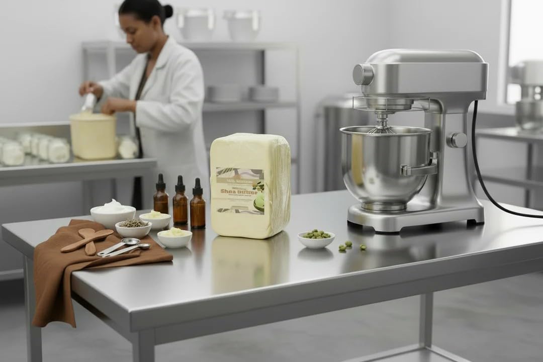100% pure unrefined shea butter in ivory, bulk size for skincare and hair care — view 5