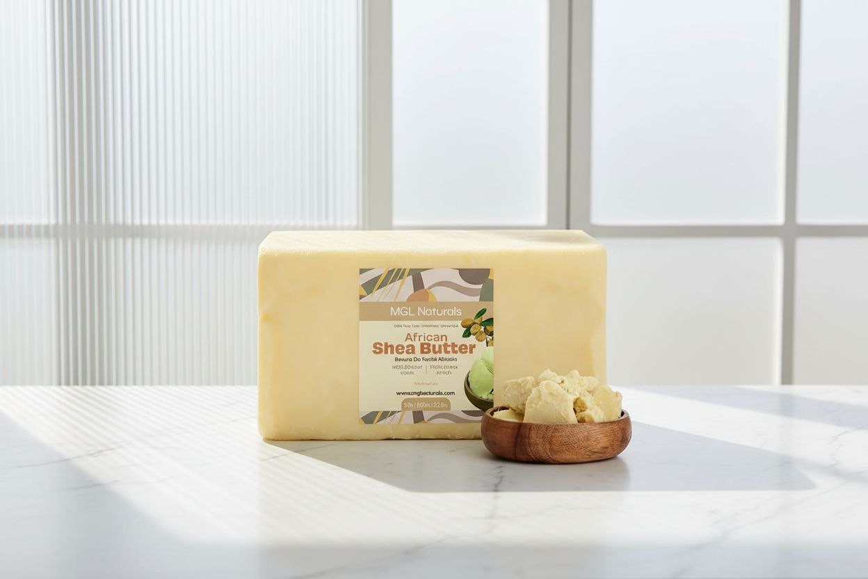 100% pure unrefined shea butter in ivory, bulk size for skincare and hair care — view 1