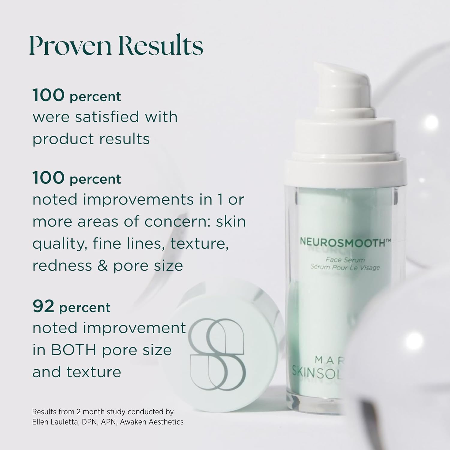 Peptide-powered face serum in neutral apothecary bottle for poreless, glass-smooth skin — view 2