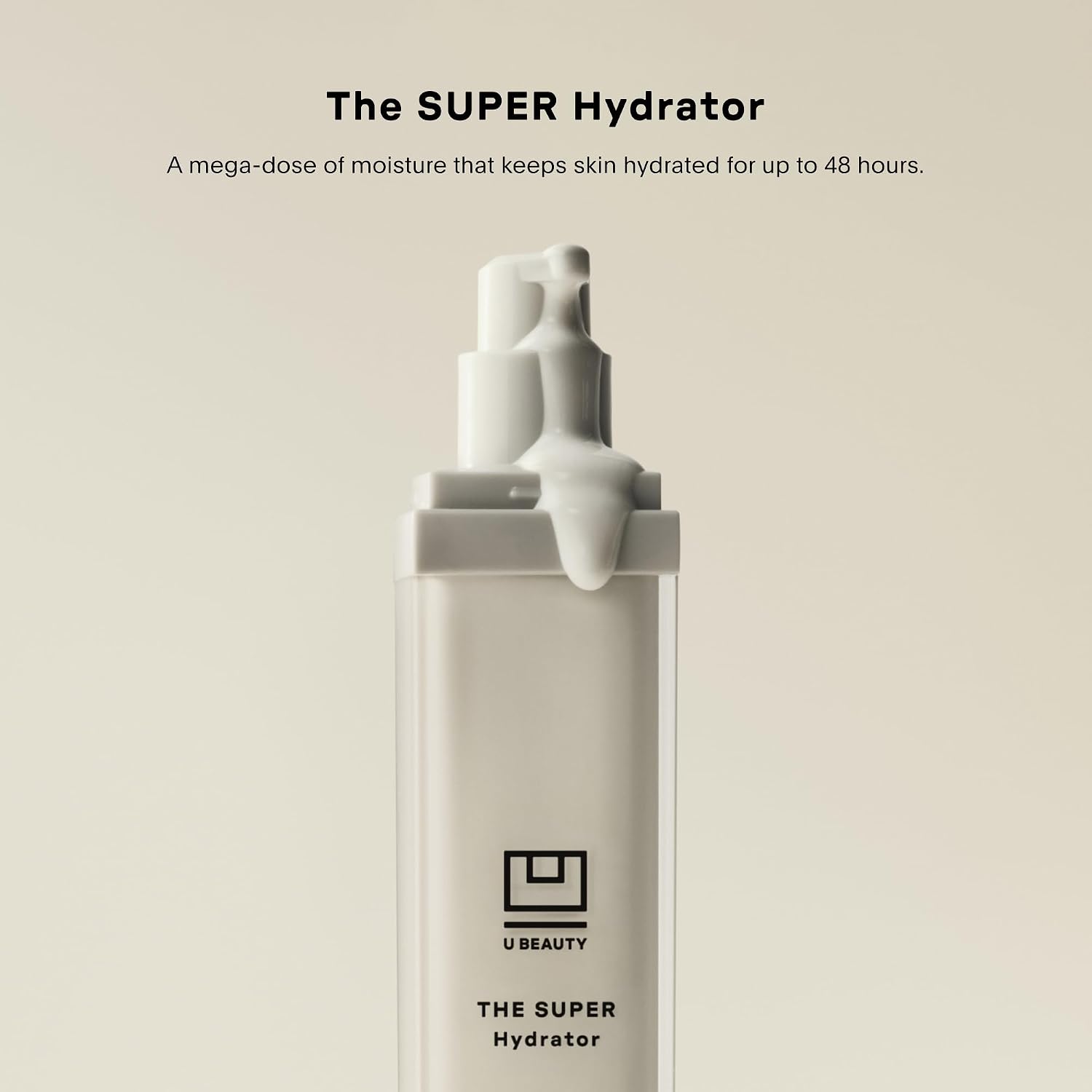 Hyaluronic acid moisturizing cream in neutral apothecary-style jar with peptides and grapeseed oil for hydrated skin — view 2