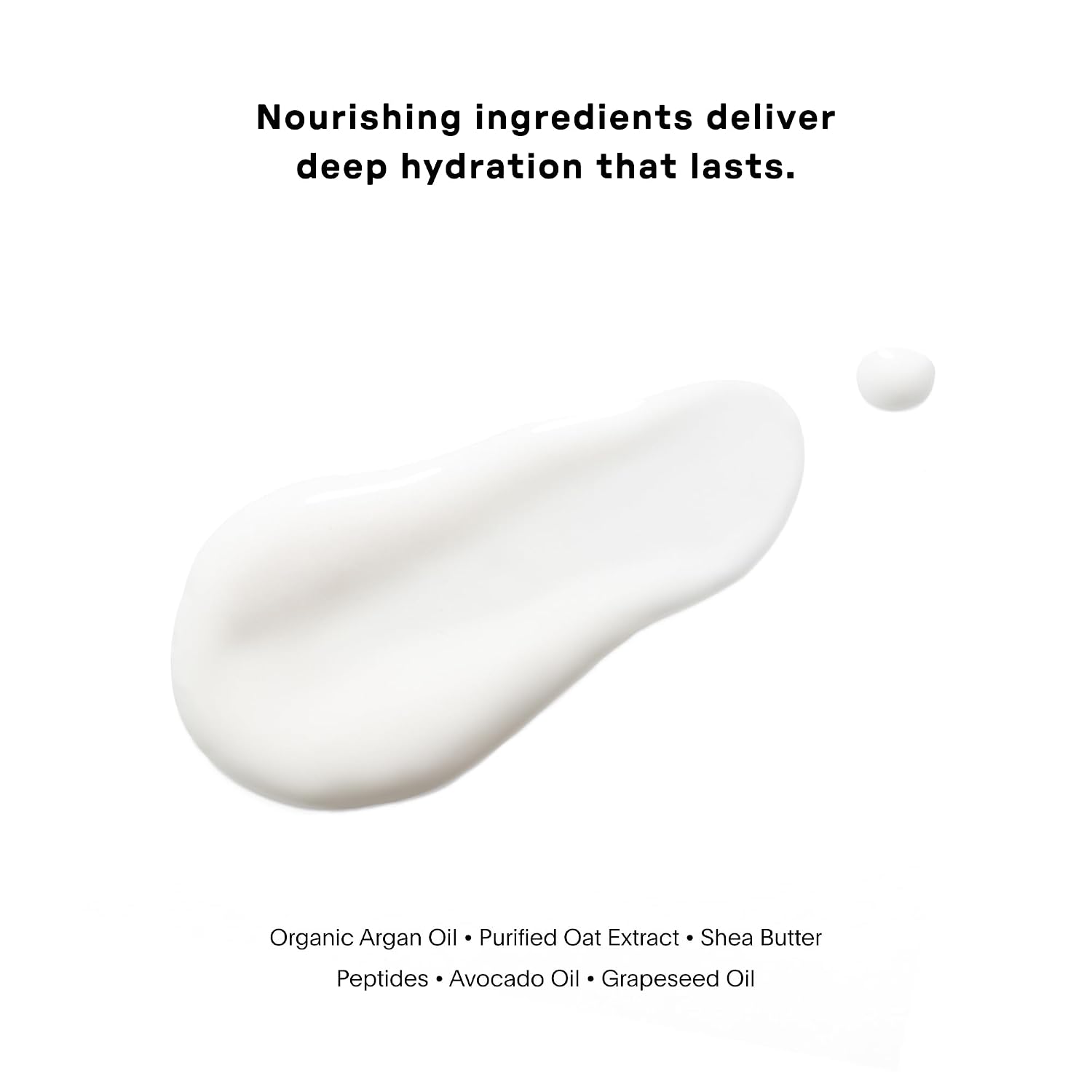 Hyaluronic acid moisturizing cream in neutral apothecary-style jar with peptides and grapeseed oil for hydrated skin — view 4