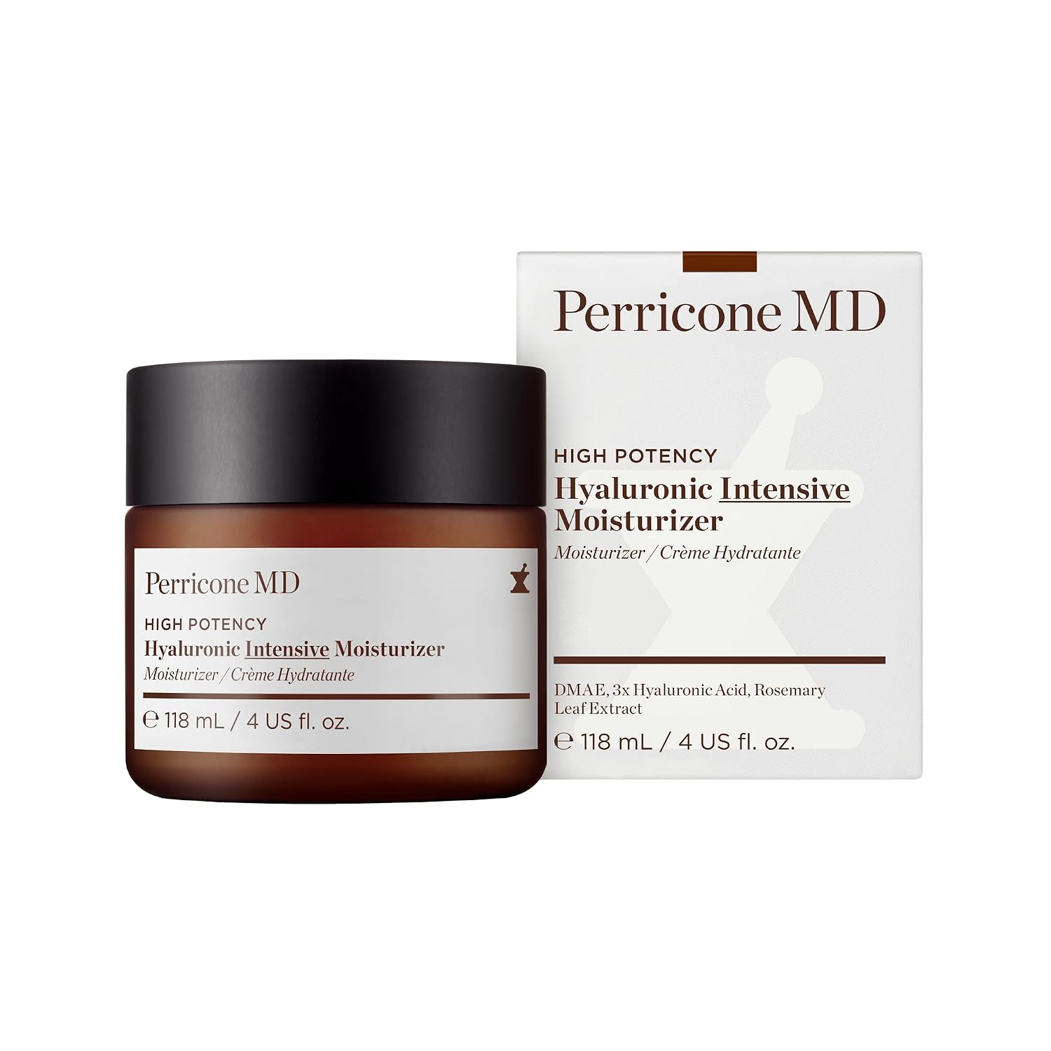 Hyaluronic acid face cream in neutral apothecary-style packaging, ultra-hydrating moisturizer for dry skin — view 2