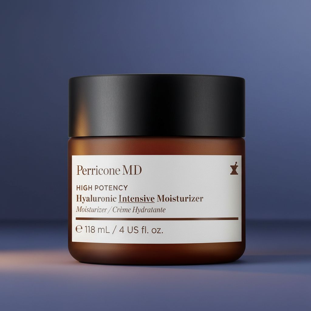 Hyaluronic acid face cream in neutral apothecary-style packaging, ultra-hydrating moisturizer for dry skin — view 3